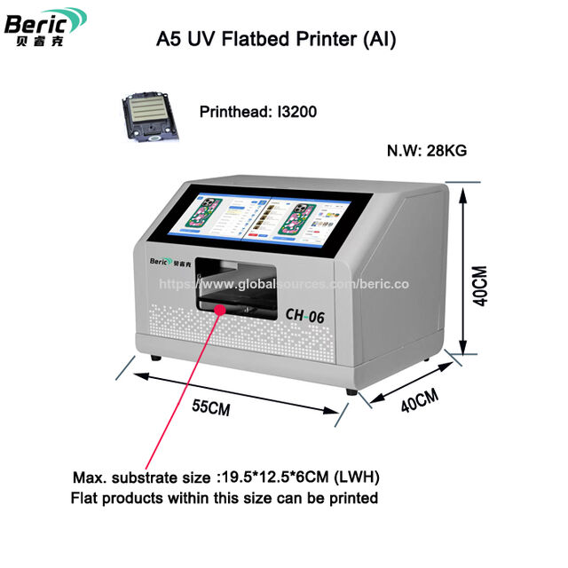 I3200 A5 UV-Drucker mit Lackierung im Großhandel