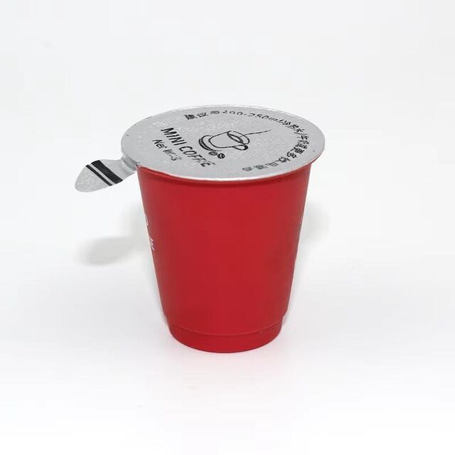 Vente en gros de gobelets à café lyophilisé en plastique de 10 g, 60 pièces, couvercles en feuille d'aluminium, boîte de stockage de probiotiques écologique, tasse à thé vide
