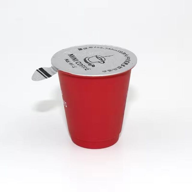 Vente en gros de gobelets à café lyophilisé en plastique de 10 g, 60 pièces, couvercles en feuille d'aluminium, boîte de stockage de probiotiques écologique, tasse à thé vide
