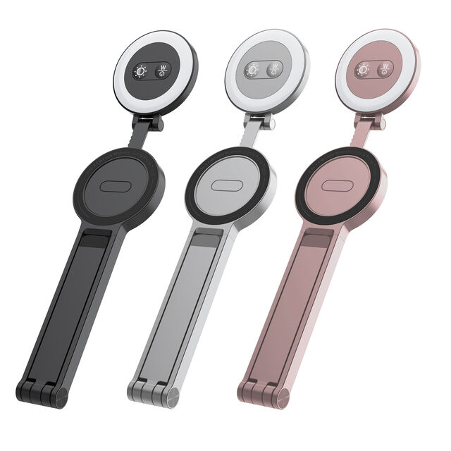 Leichte magnetische Handy-Stativhülle, Schreibtisch-kompatibel, Aluminiumlegierung, wasserdicht, verstellbares 2-in-1-Selfie für VLOG-Live-Übertragungen