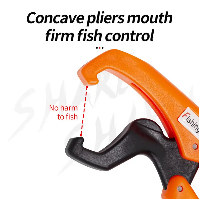 Pinza de agarre de labios de pescado Palmer, alicates de pesca, soporte de agarre de plástico sólido, controlador de alicates de agarre, herramientas de pesca