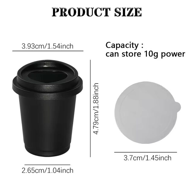 Vente en gros de gobelets à café lyophilisé en plastique de 10 g, 60 pièces, couvercles en feuille d'aluminium, boîte de stockage de probiotiques écologique, tasse à thé vide