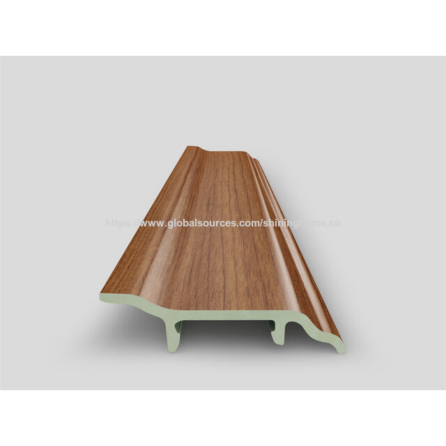 Rodapié H-F70 de PVC/SPC con veta de madera, zócalo, línea de accesorios para suelos, líneas decorativas, impermeables y duraderas