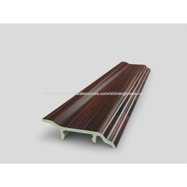 Rodapié H-F70 de PVC/SPC con veta de madera, zócalo, línea de accesorios para suelos, líneas decorativas, impermeables y duraderas