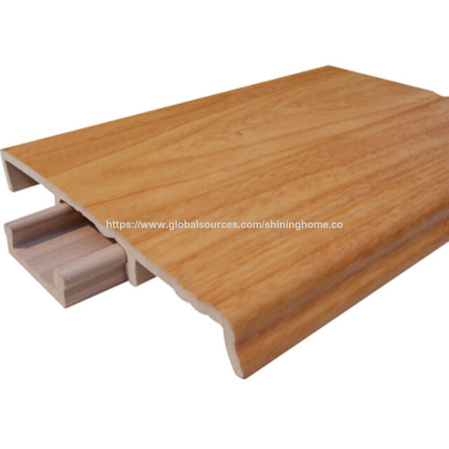Nuevo rodapié de grano de madera PVC/SPC de 10 cm, zócalo, línea de accesorios de suelo, líneas de decoración impermeables y duraderas