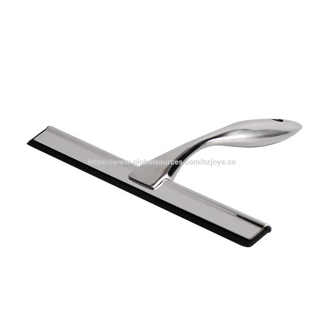 Escobilla de Goma Práctica para Puertas de Vidrio de Ducha de Hotel para Uso Doméstico, Nueva Herramienta de Limpieza Necesaria con Mango de Acero y Goma