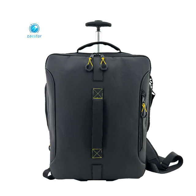 Venta al por mayor de bolsa de viaje grande con ruedas de 44L, equipaje de negocios impermeable con ruedas y barra de tracción, mochila de viaje premium