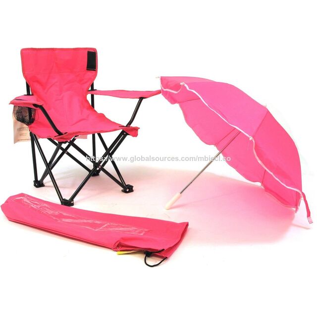 Silla plegable de camping con sombrilla, bolsa de mano, para pesca, tumbona metálica para exteriores, playa - Venta al por mayor