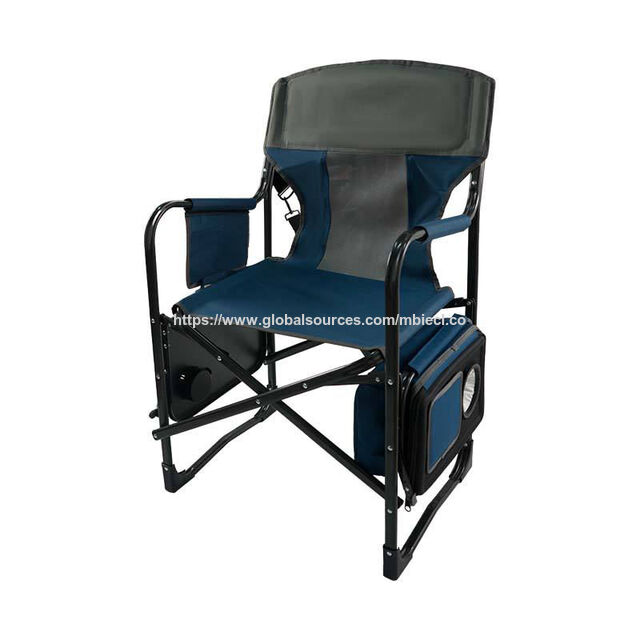 Sillón de pesca profesional con bandeja reposabrazos multifuncional, silla plegable ajustable para camping y pesca al aire libre