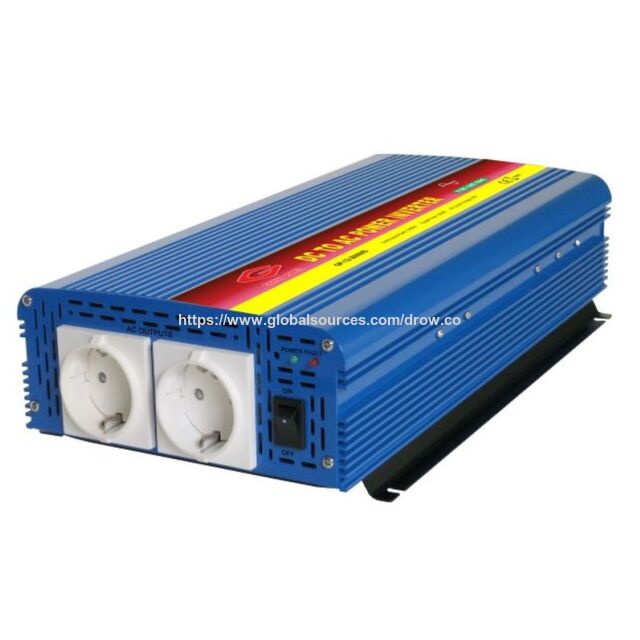 Inversor de onda sinusoidal pura de alta frecuencia de 1000 W CC a CA, fuente de alimentación de emergencia