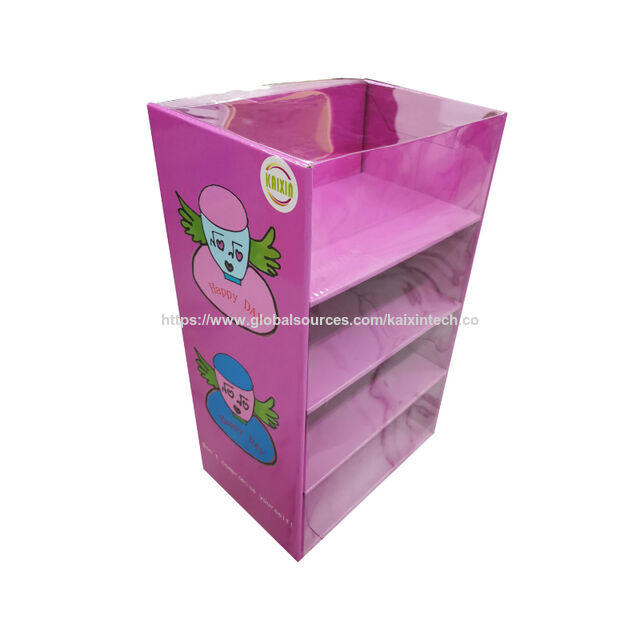 Balcão de exposição de eletrônicos para loja de varejo, vitrines de papelão com cobertura de PVC, gabinete anti-roubo
