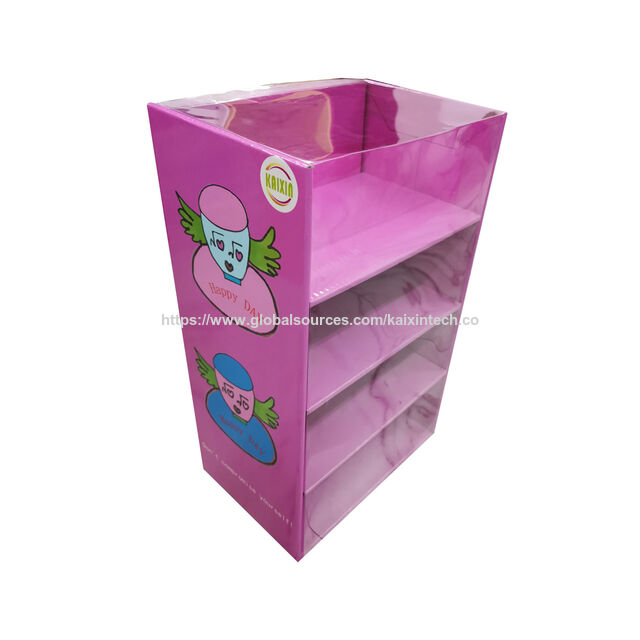 Balcão de exposição de eletrônicos para loja de varejo, vitrines de papelão com cobertura de PVC, gabinete anti-roubo