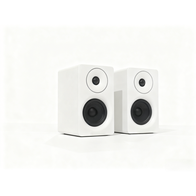 Haut-parleurs HIFI 2.0 64W - Lumières RGB, Surface Tactile Douce, Commandes Tactiles, Volume Rotatif & Aigus/Basses Réglables