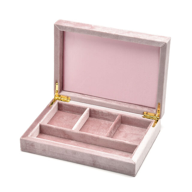 Exquisite Schmuckschatulle aus Samt, Samt-Aufbewahrungskoffer für Schmuck, zur Aufbewahrung von Schmuck, Uhren, Ohrringen und Ringen