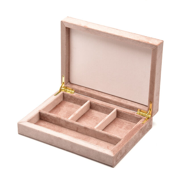 Exquisite Schmuckschatulle aus Samt, Samt-Aufbewahrungskoffer für Schmuck, zur Aufbewahrung von Schmuck, Uhren, Ohrringen und Ringen