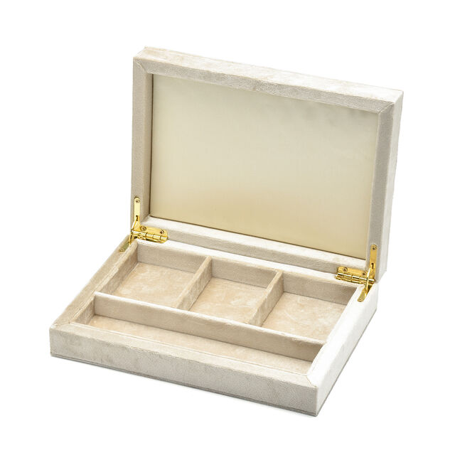 Exquisite Schmuckschatulle aus Samt, Samt-Aufbewahrungskoffer für Schmuck, zur Aufbewahrung von Schmuck, Uhren, Ohrringen und Ringen