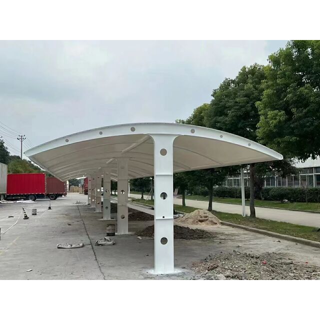 7-förmiger Stahlmembran-Parkplatz mit guter Schlagfestigkeit für große Parkplätze und Elektroauto-Lagerung