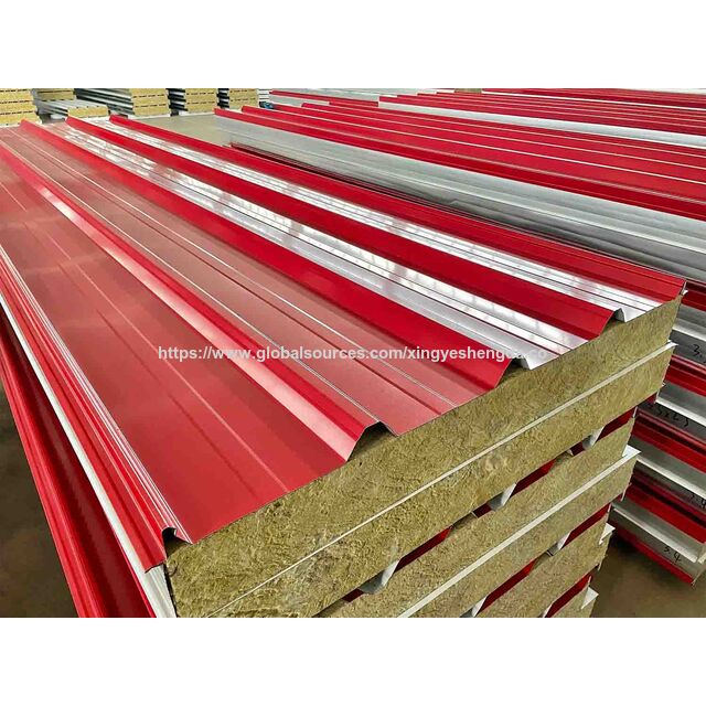 Panneaux Muraux Extérieurs Préfabriqués Isolants de Style Industriel, Ignifuges, Écologiques, Imperméables, Personnalisables avec Noyau PU et Revêtement en Aluminium pour Bâtiments Industriels