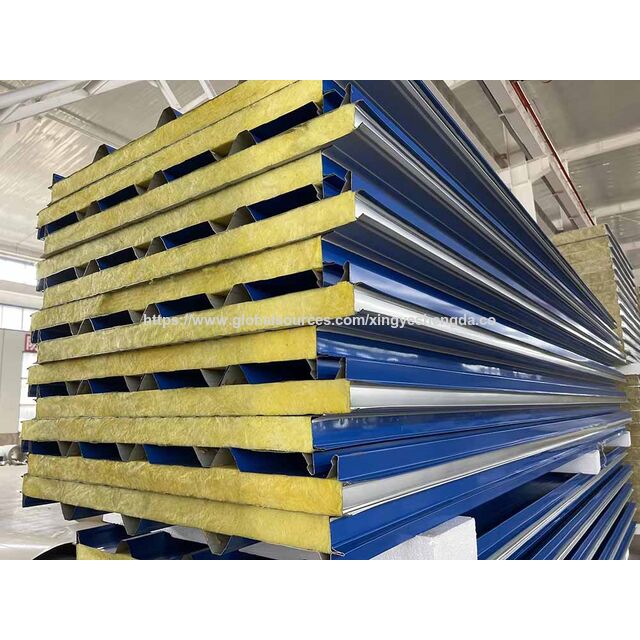Panneaux Muraux Extérieurs Préfabriqués Isolants de Style Industriel, Ignifuges, Écologiques, Imperméables, Personnalisables avec Noyau PU et Revêtement en Aluminium pour Bâtiments Industriels