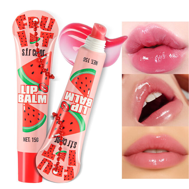Großhandel Winter 4-Farben Feuchtigkeitsspendendes Frucht-Lippenöl, feuchte Textur, hohe Farbwiedergabe, Spiegelglanz-Lippenöl