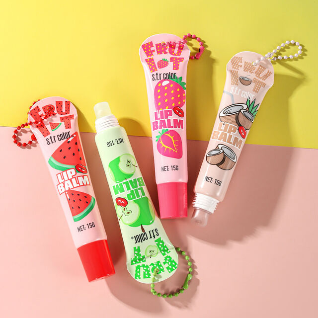 Großhandel Winter 4-Farben Feuchtigkeitsspendendes Frucht-Lippenöl, feuchte Textur, hohe Farbwiedergabe, Spiegelglanz-Lippenöl