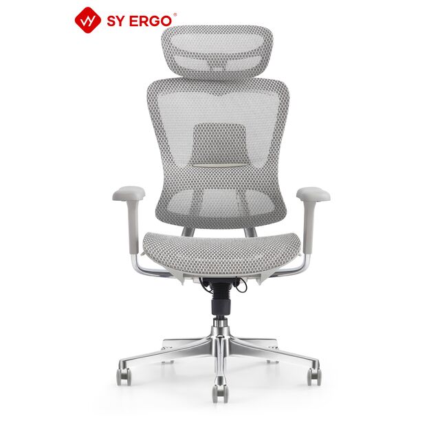 Schwarzer ergonomischer Konferenzstuhl mit Netzrücken und PU-Rollen, höhenverstellbar, Multifunktions-Neigefunktion, ISO-zertifiziert