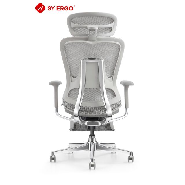 Cadeira de Escritório Ergonômica Moderna em Malha com Reclinação Multifuncional e Rodízios de PU, Padrão BIFMA, Preta