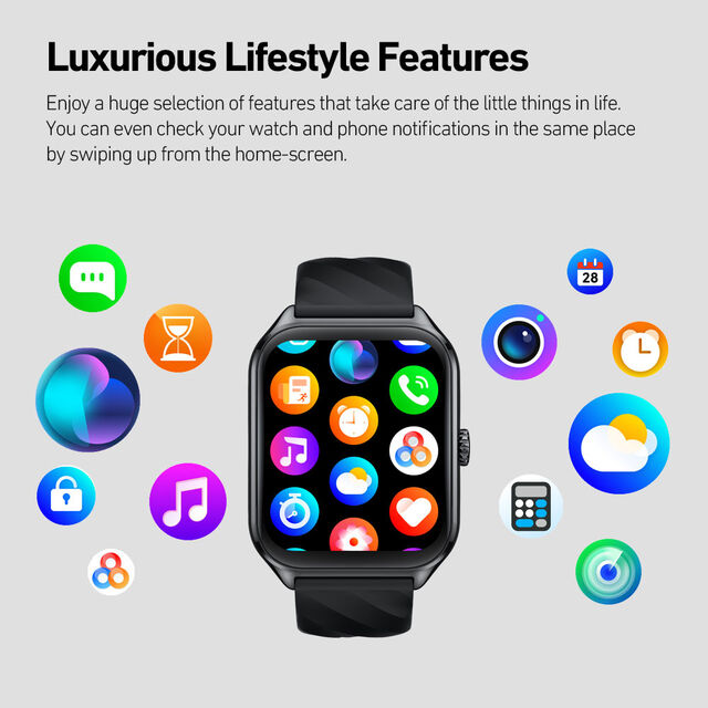 Zeblaze GTS 4 Reloj Inteligente con Pantalla AMOLED HD de 1.94'', Llamadas Bluetooth, Nuevo Sensor Biométrico OHR Fusion y Función de Hablar