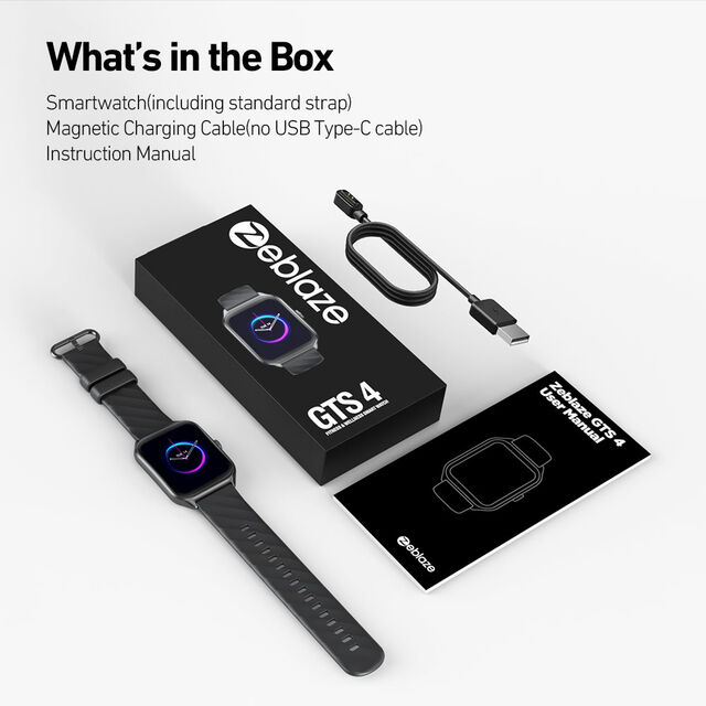 Zeblaze GTS 4 Reloj Inteligente con Pantalla AMOLED HD de 1.94'', Llamadas Bluetooth, Nuevo Sensor Biométrico OHR Fusion y Función de Hablar