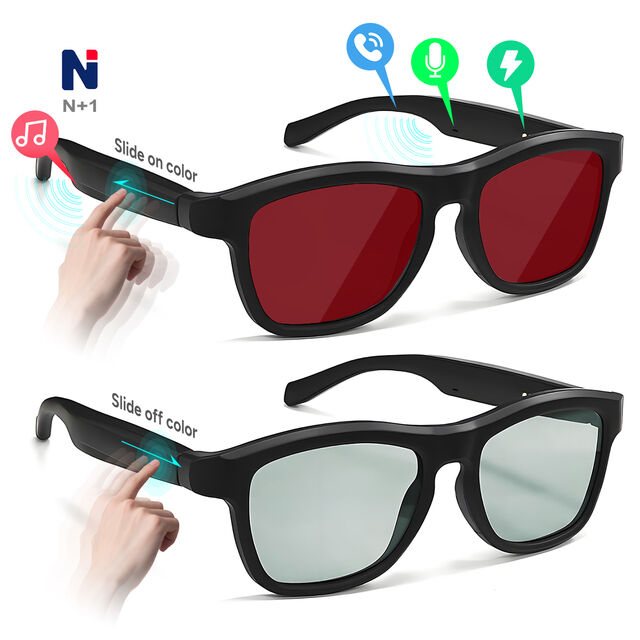 نظارات NXY02 الذكية الكهروضوئية القابلة للتخصيص مع مساعد صوتي، ترجمة فورية، حوار الذكاء الاصطناعي للأعمال