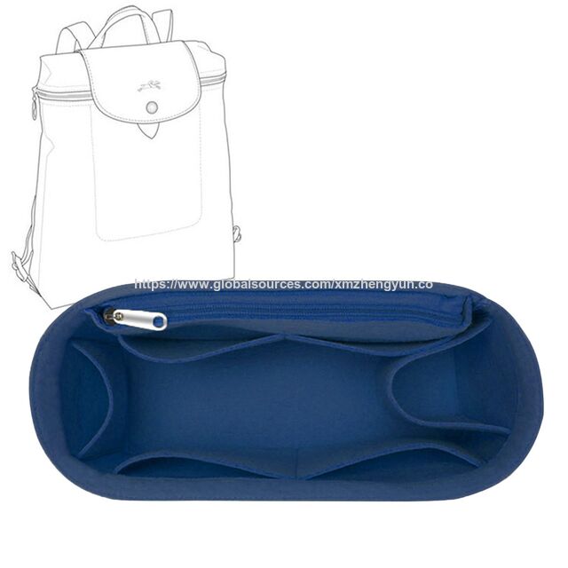 Geldbörsen-Rucksack-Organizer für faltbaren Rucksack, Filztasche Einsatz Multi Pocket mit FABRIC WITH GRS