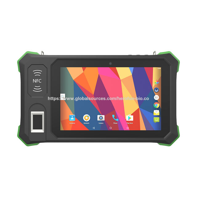 NFC 7" Tablet, 800*1280 IPS, Automatisches Biometrisches Identifizierungssystem, 2.4GHz/5.0GHz Dualband-WLAN