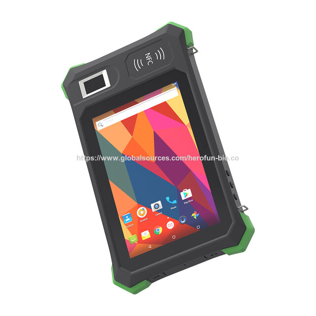 NFC 7" Tablet, 800*1280 IPS, Automatisches Biometrisches Identifizierungssystem, 2.4GHz/5.0GHz Dualband-WLAN
