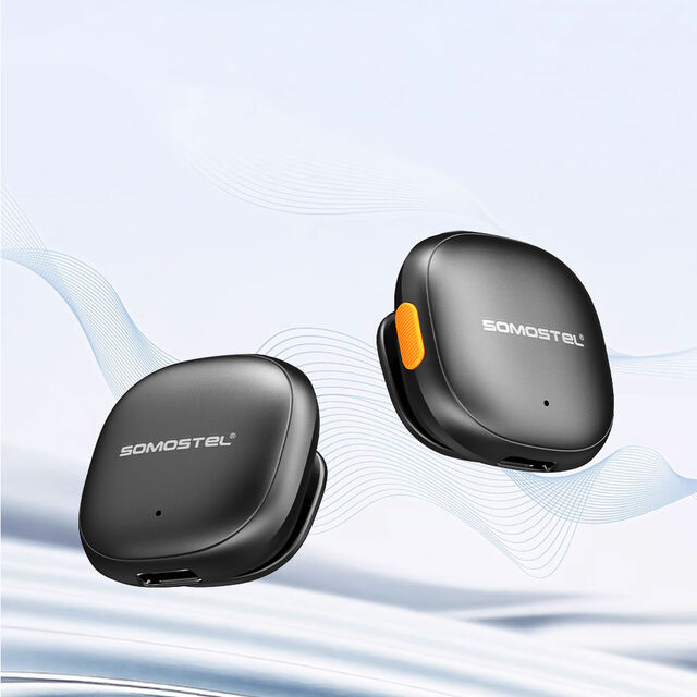 SOMOSTEL GM25 Microfone Inteligente com Cancelamento de Ruído AI, Dois Microfones de Lapela e Interface Tipo C
