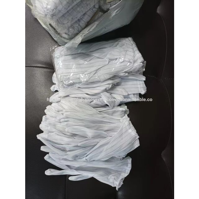 Luvas antiestáticas de PU com dispensador e listras para oficinas eletrônicas: luvas de trabalho antiestáticas e antiderrapantes com dispensador
