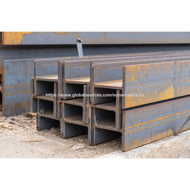 Factory Supply High Quality Structural Steel Beams Standard Size Galvanized H Beam Price Per Ton h Iron Steel I Beam for Sale