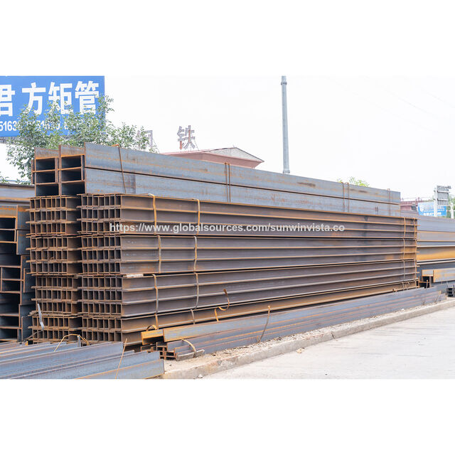 Factory Supply High Quality Structural Steel Beams Standard Size Galvanized H Beam Price Per Ton h Iron Steel I Beam for Sale