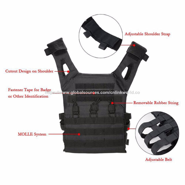 Chaleco Táctico Ligero Airsoft Paintball Outdoor CS Wargame Chaleco Protector Molle Plate Carrier Equipo Táctico