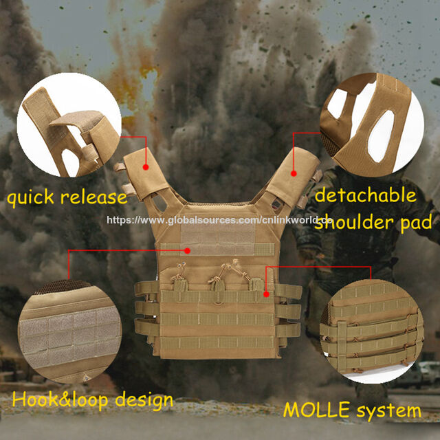 Chaleco Táctico Ligero Airsoft Paintball Outdoor CS Wargame Chaleco Protector Molle Plate Carrier Equipo Táctico
