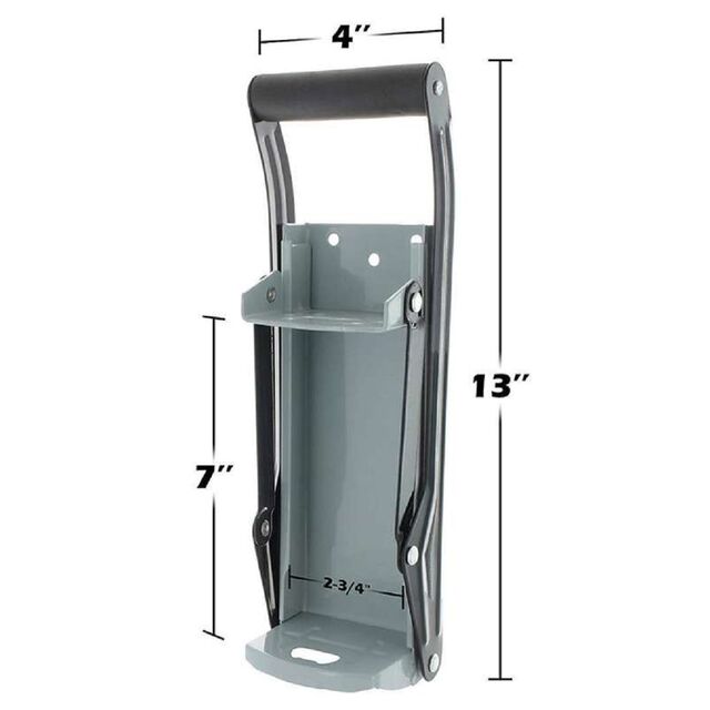 Triturador de Latas de Alumínio de 16oz e Abridor de Garrafas, Triturador de Parede de Metal Resistente para Latas de Bebidas de 12oz (BC-02-12oz)
