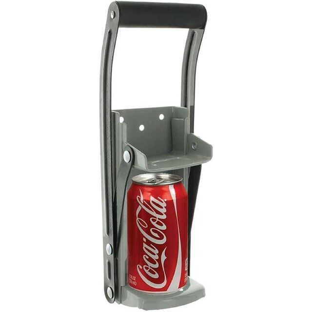 Triturador de Latas de Alumínio de 16oz e Abridor de Garrafas, Triturador de Parede de Metal Resistente para Latas de Bebidas de 12oz (BC-02-12oz)