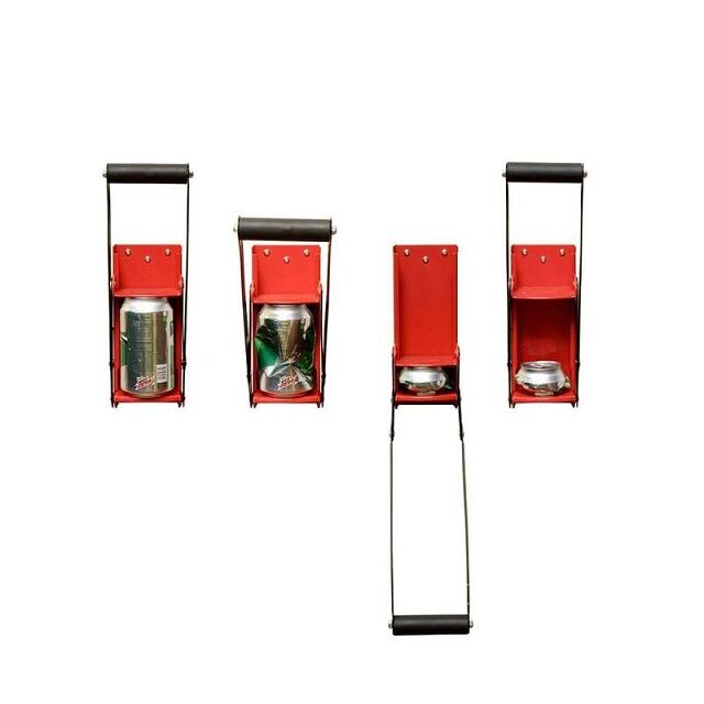 Triturador de Latas de Alumínio de 16oz e Abridor de Garrafas, Triturador de Parede de Metal Resistente para Latas de Bebidas de 12oz (BC-02-12oz)