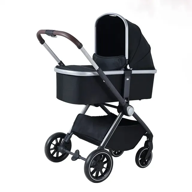 Cochecito de Bebé 3 en 1 de Lujo con Reposapiés Ajustable y Silla de Coche | Sistema de Viaje para Recién Nacidos hasta 36 Meses