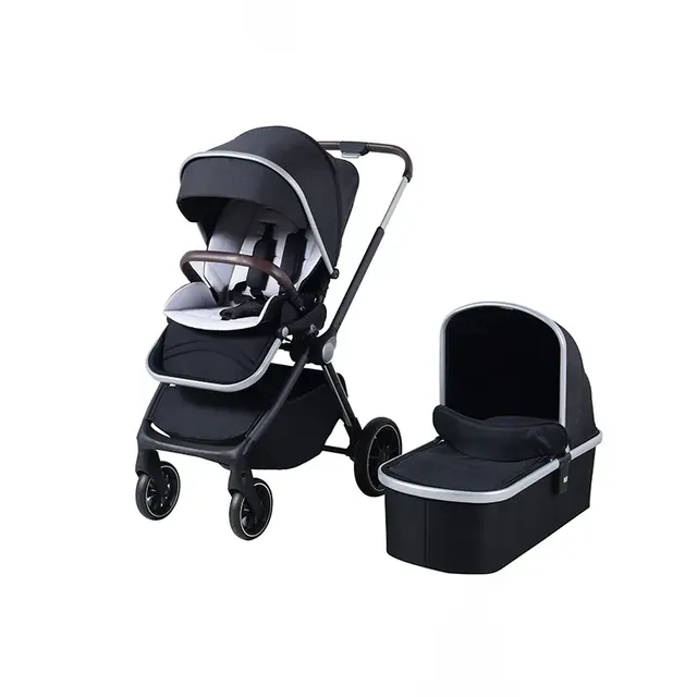 Cochecito de Bebé 3 en 1 de Lujo con Reposapiés Ajustable y Silla de Coche | Sistema de Viaje para Recién Nacidos hasta 36 Meses