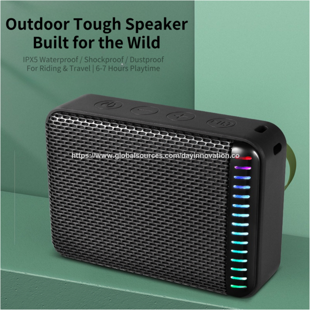 Mini haut-parleur Bluetooth LED pour téléphone portable | Son de basse 8W, étanche IPX5 pour le cyclisme et la randonnée, prix d'usine