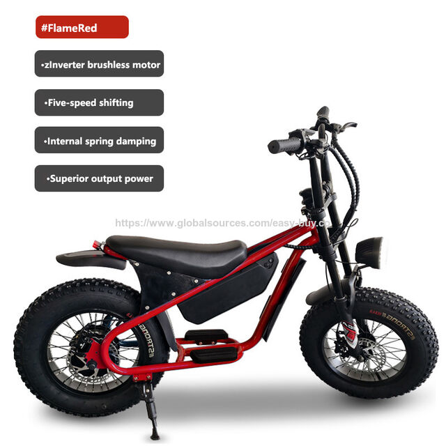 Intelligentes E-Bike für Kinder, Fat Tire, Retro Mini Offroad E-Bike