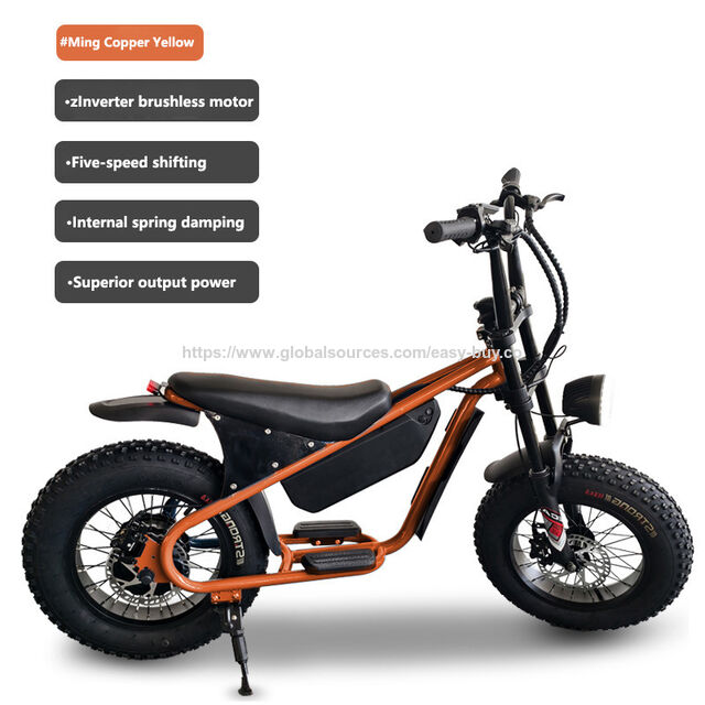 Intelligentes E-Bike für Kinder, Fat Tire, Retro Mini Offroad E-Bike