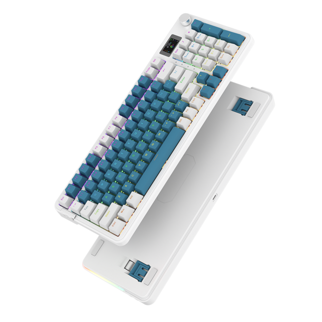 Clavier Mécanique Remplaçable à Chaud 2025 - 96 Touches, Écran LCD, Type-C, Batterie 3000mAh, Conception Ergonomique