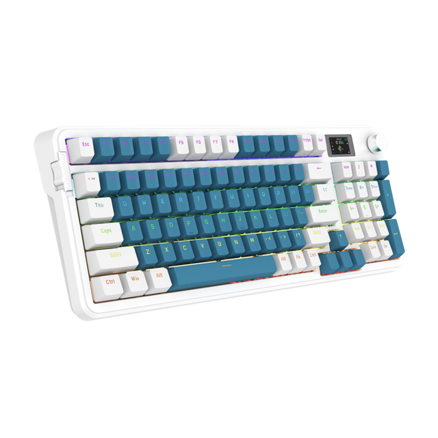 Clavier Mécanique Remplaçable à Chaud 2025 - 96 Touches, Écran LCD, Type-C, Batterie 3000mAh, Conception Ergonomique