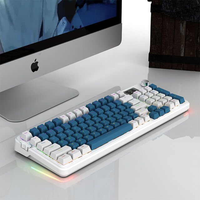 Clavier Mécanique Remplaçable à Chaud 2025 - 96 Touches, Écran LCD, Type-C, Batterie 3000mAh, Conception Ergonomique
